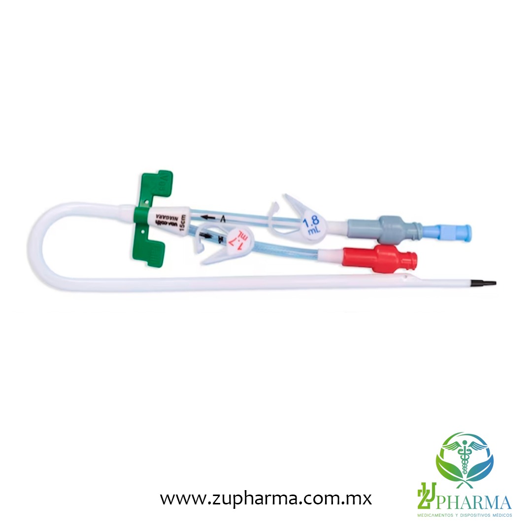 Cateter Catéter NIAGARA SLIM CATH estancia corta. Flujos 300 ml/min. - Zupharma