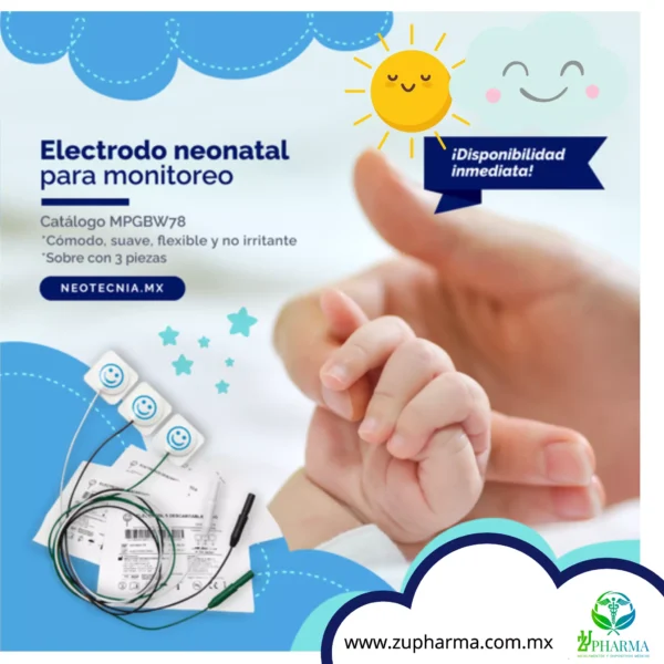 Electrodo MPGBW78 Neonatal Para Monitoreo. - Imagen 2