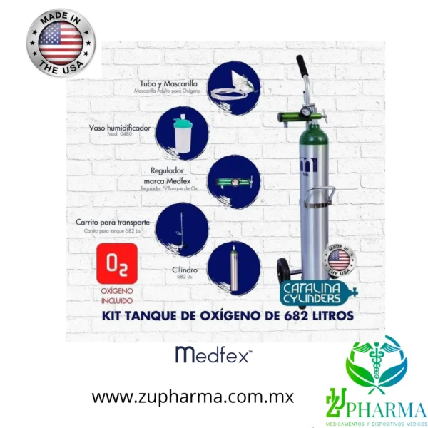 Tanque de Oxígeno Portátil 682L - Imagen 6