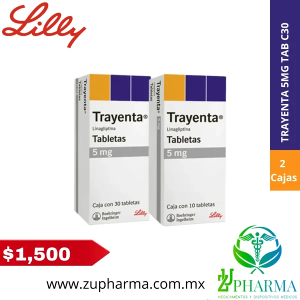 Trayenta 5 Mg Oral 30 Tabletas. - Imagen 3