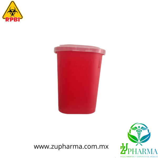 Contenedor Para Residuos Peligrosos Punzocortantes de 1Litro. - Imagen 2