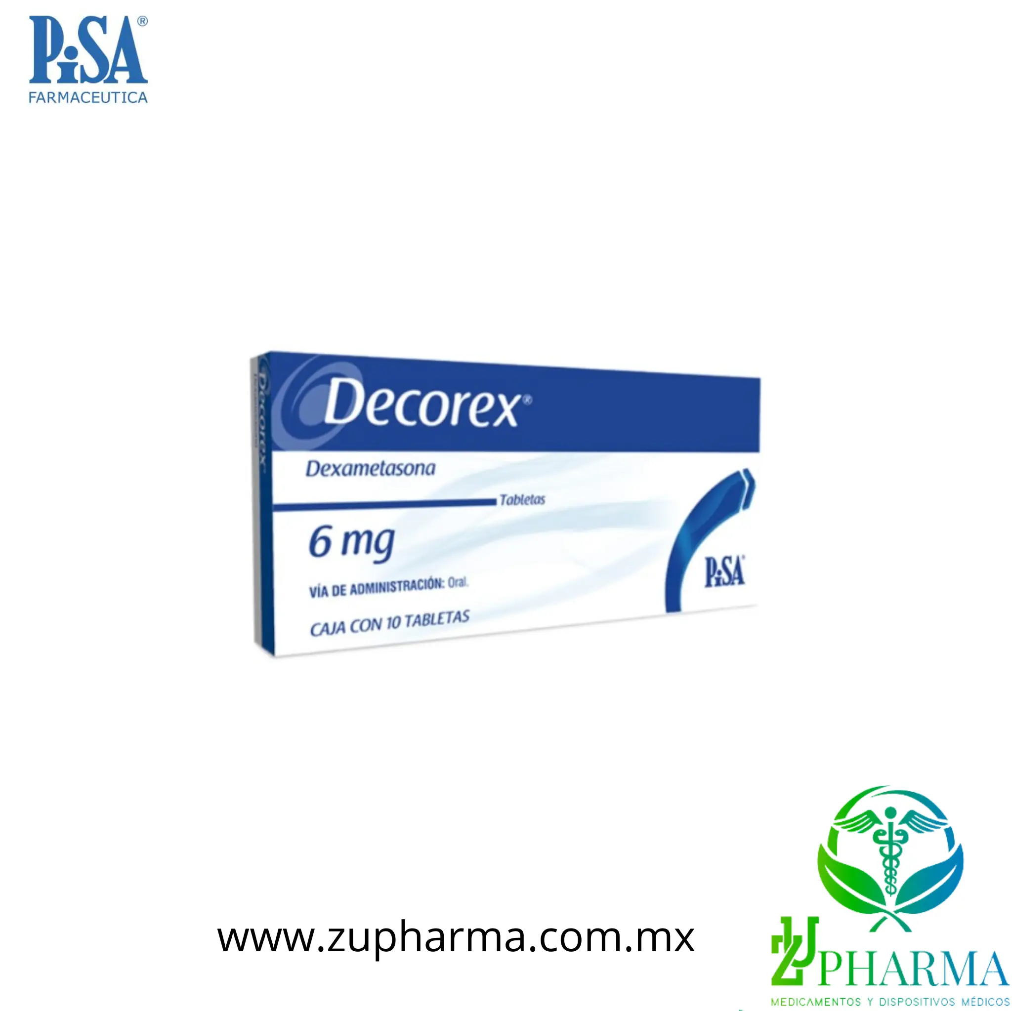 DECOREX (DEXAMETASONA) 4 MG Y 6 MG 10 TABLETAS - Imagen 2