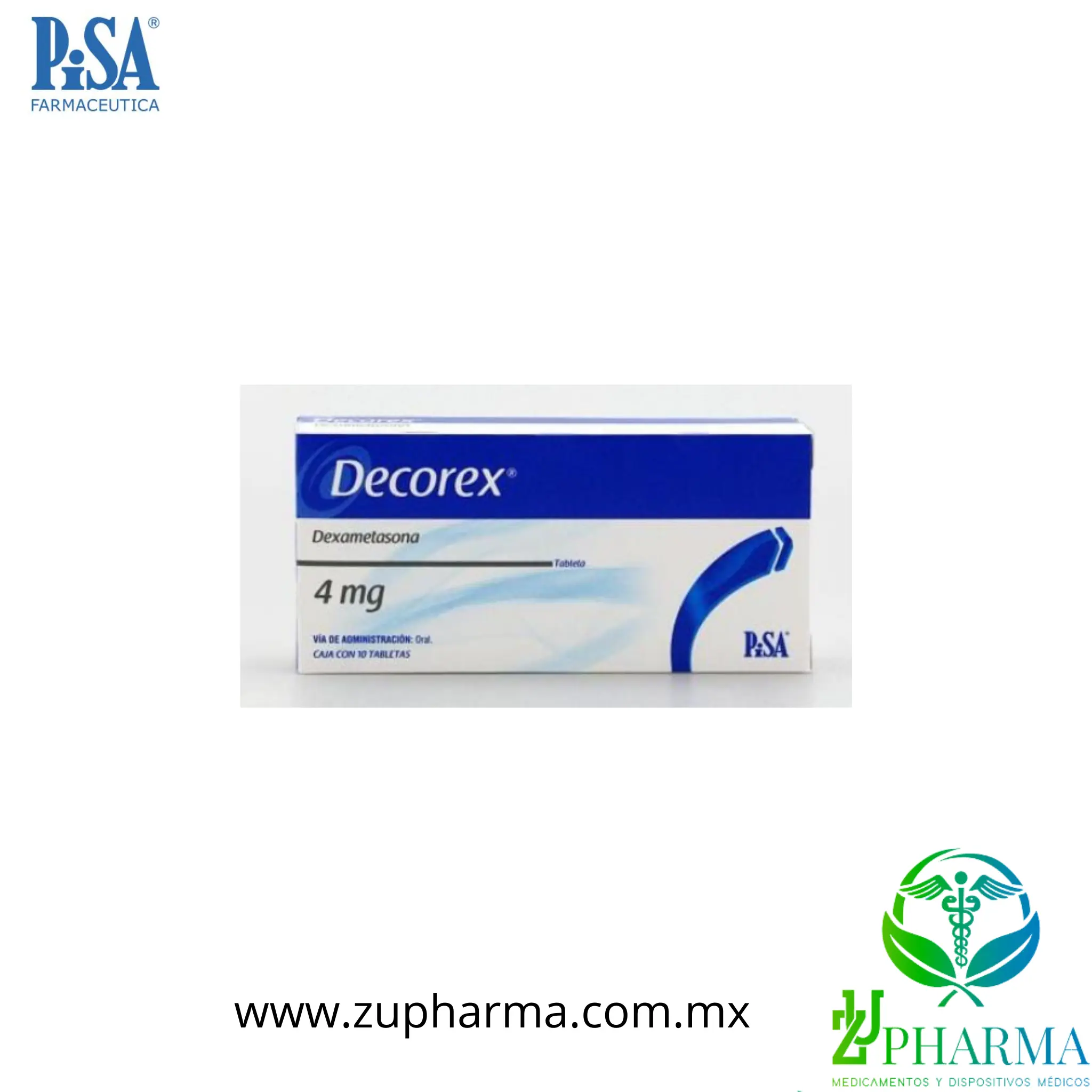 DECOREX (DEXAMETASONA) 4 MG Y 6 MG 10 TABLETAS