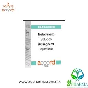 Traxacord 500 mg  / 5 ml Metotrexato Solución Inyectable