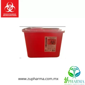 Contenedor para residuos Punzocortantes Biológico-Infecciosos. 4 L
