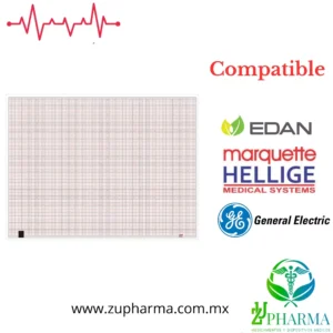 Papel Térmico para ECG Doblado en Z (21cm x 29.5cm)