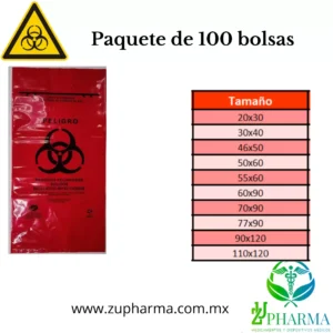Bolsas para residuos Biológico Infecciosos RPBI