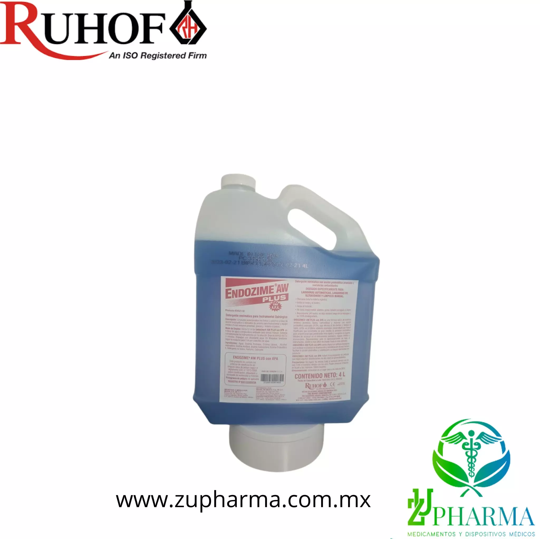 Detergente Enzimático Multi-Enzima ENDOZIME AW Triple Plus | Zupharma ...