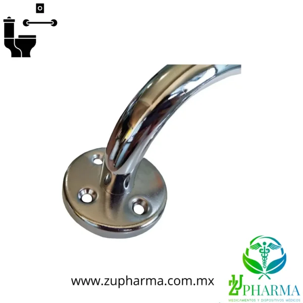 Agarraderas para Baño de Acero Cromado - Seguridad y Confort en Cada Pulgada - Imagen 4