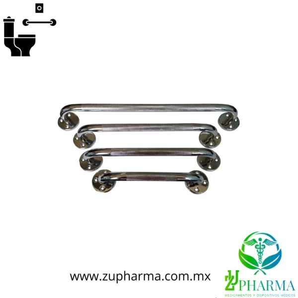 Agarraderas para Baño de Acero Cromado - Seguridad y Confort en Cada Pulgada