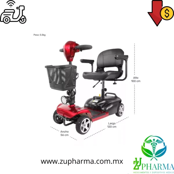 Scooter Eléctrico de 4 Ruedas OA6160B: Libertad y Comodidad en Movimiento - Imagen 5