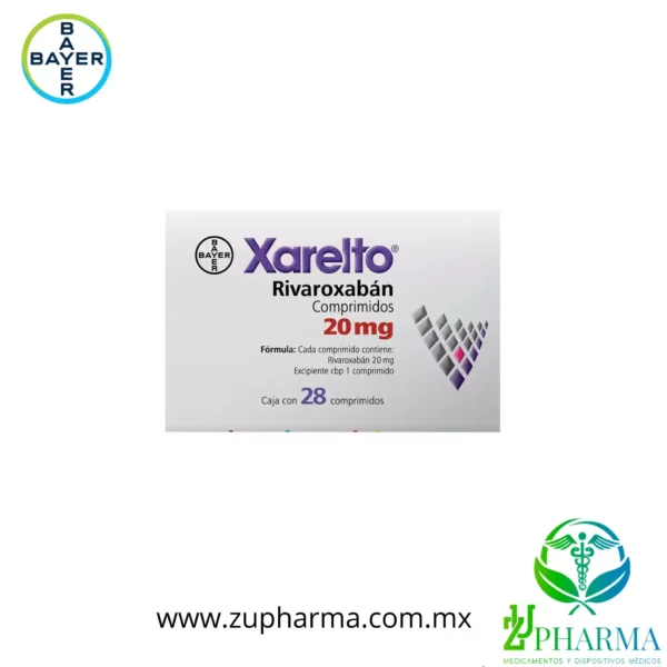 XARELTO 20 MG con 28 Comprimidos: Protección Avanzada para tu Salud Cardiovascular
