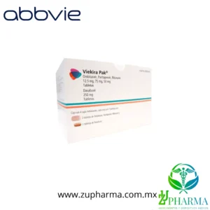 VIEKIRA PAK 12.5/75/50/250 mg con 28 tabletas