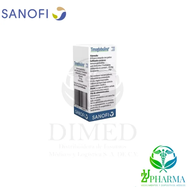 Thymoglobulina 25 mg Inyección (1 Frasco Ámpula) - Imagen 3