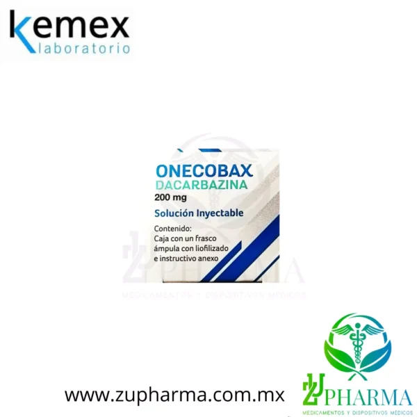 ONECOBAX 200 mg Inyectable (Dacarbazina – Marca: Kemex, Laboratorio: Novag) - Imagen 2