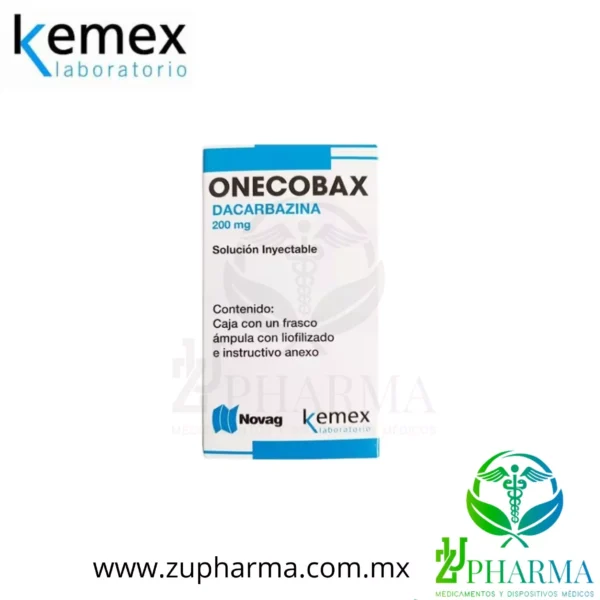 ONECOBAX 200 mg Inyectable (Dacarbazina – Marca: Kemex, Laboratorio: Novag)