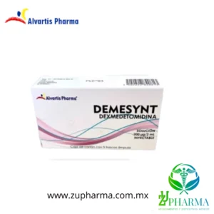 rasco ámpula de Dexmedetomidina 200 µg/2 mL DEMESYNT solución inyectable para sedación hospitalaria.
