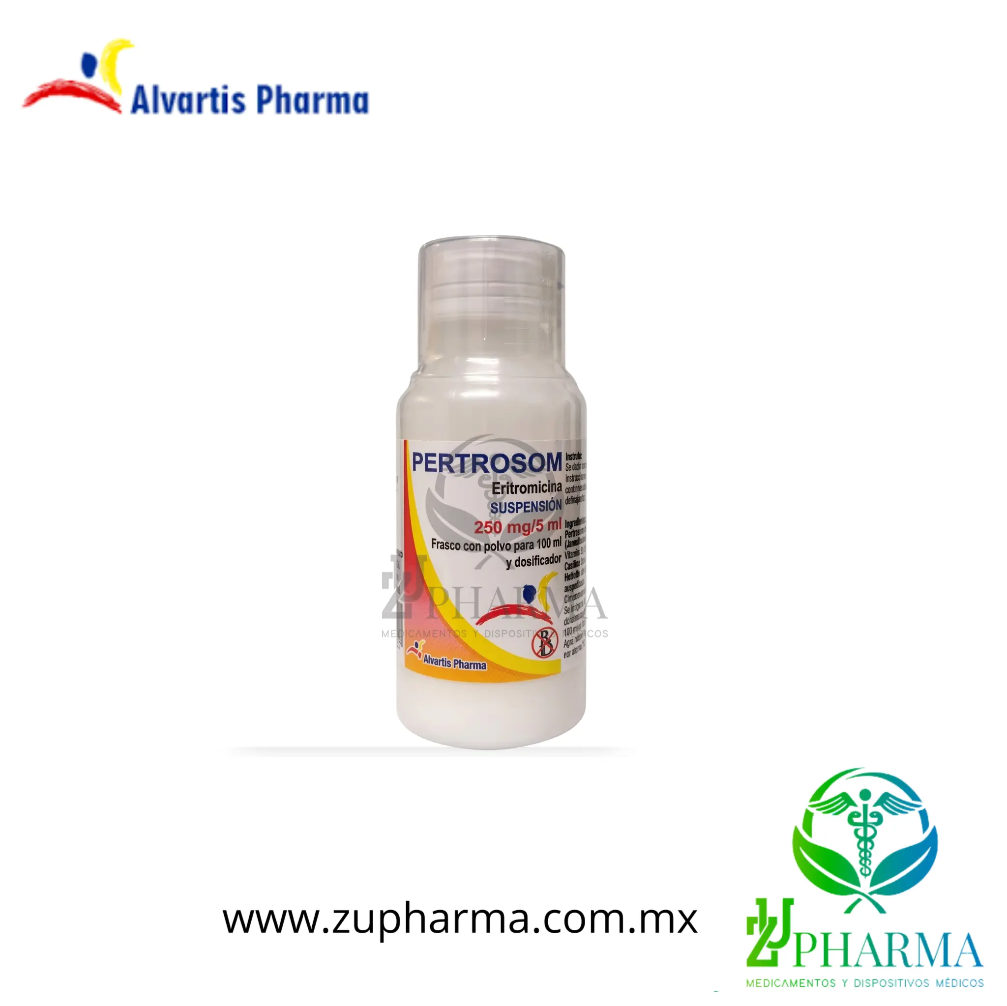 PERTROSOM (Eritromicina) - Suspensión 250 mg / 5 mL