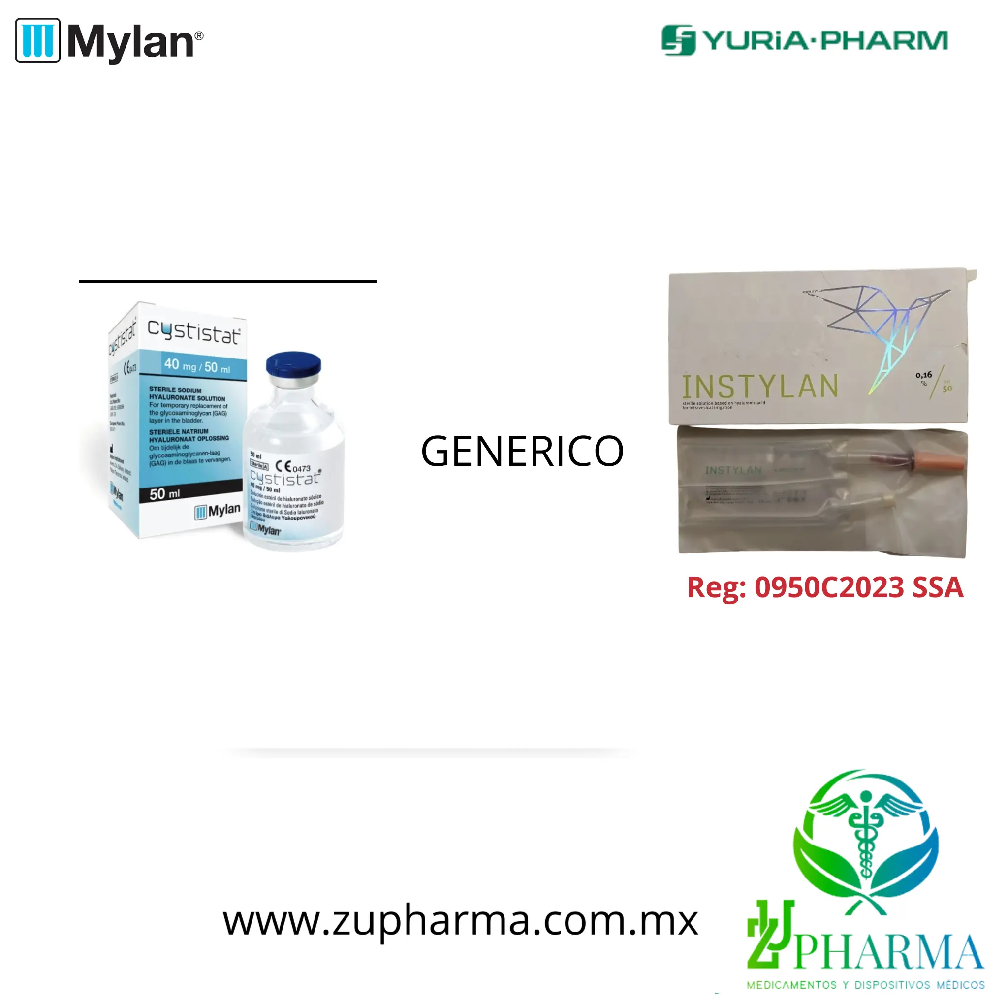 INSTYLAN (Ácido Hialurónico) - Solución para Irrigación Intravesical 0.16% - Imagen 2