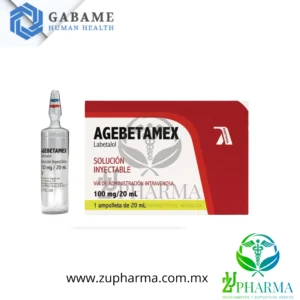 AGEBETAMEX (Labetalol) - Solución Inyectable 100 mg / 20 mL