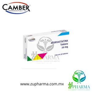 Atorvastatina 20 mg Caja con 30 Tabletas - Camber