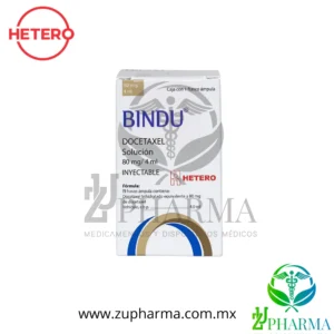 Bindu Docetaxel 80 mg / 4 mL Caja con 1 Frasco Ámpula - Hetero
