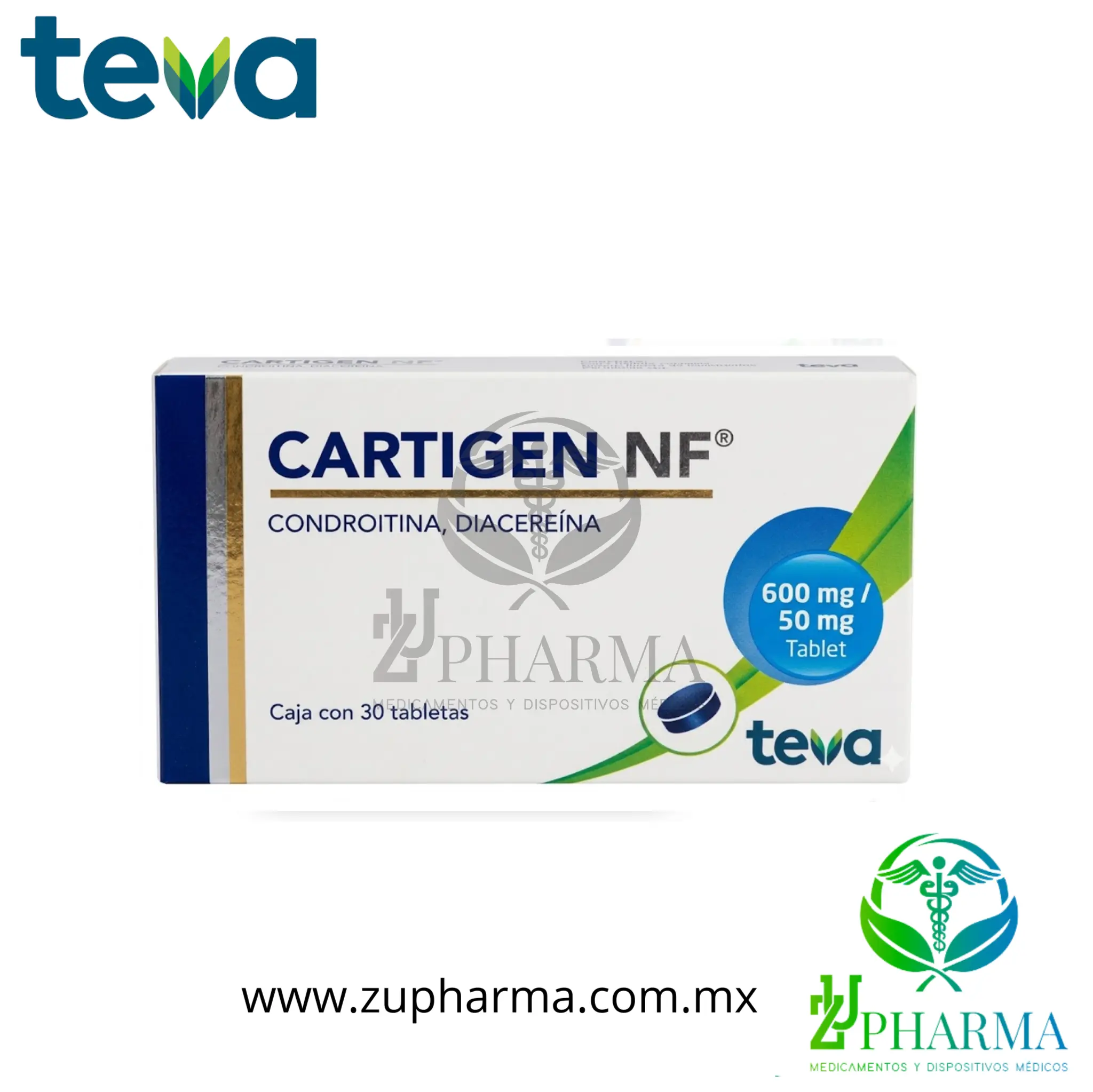 Cartigen NF (Condroitina + Diacereína)