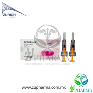 Denephar Enoxaparina Sódica 60 mg / 0.6 mL Caja con 2 Jeringas Prellenadas