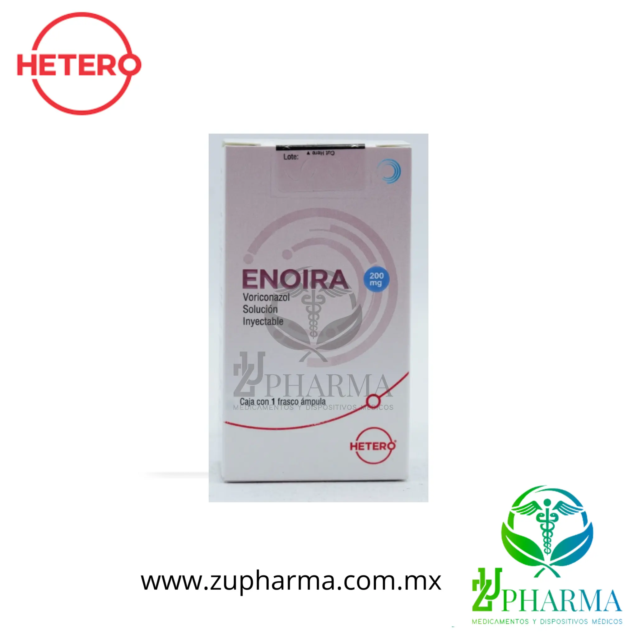 ENOIRA (Voriconazol) - Solución Inyectable 200 mg