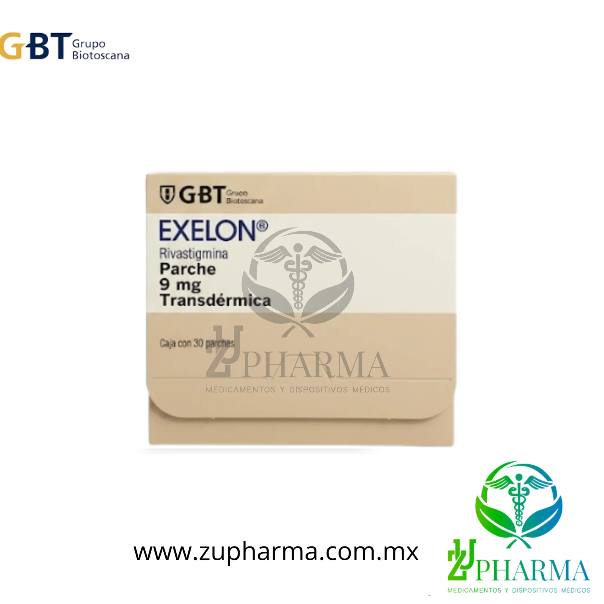Exelon Parches 9 mg (Rivastigmina)