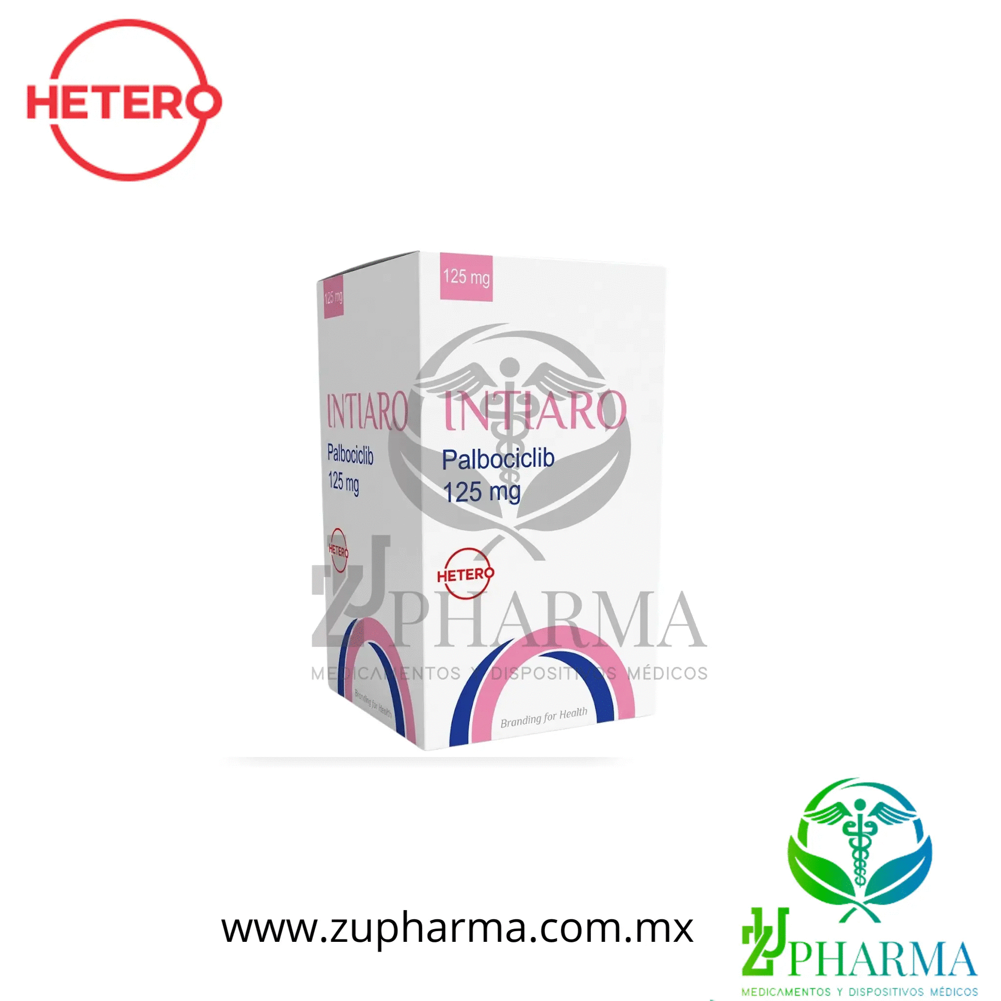 Intiaro Palbociclib 125 mg Caja con Frasco con 21 Cápsulas - Hetero