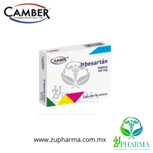 Irbesartán 150 mg Caja con 14 Tabletas - Camber