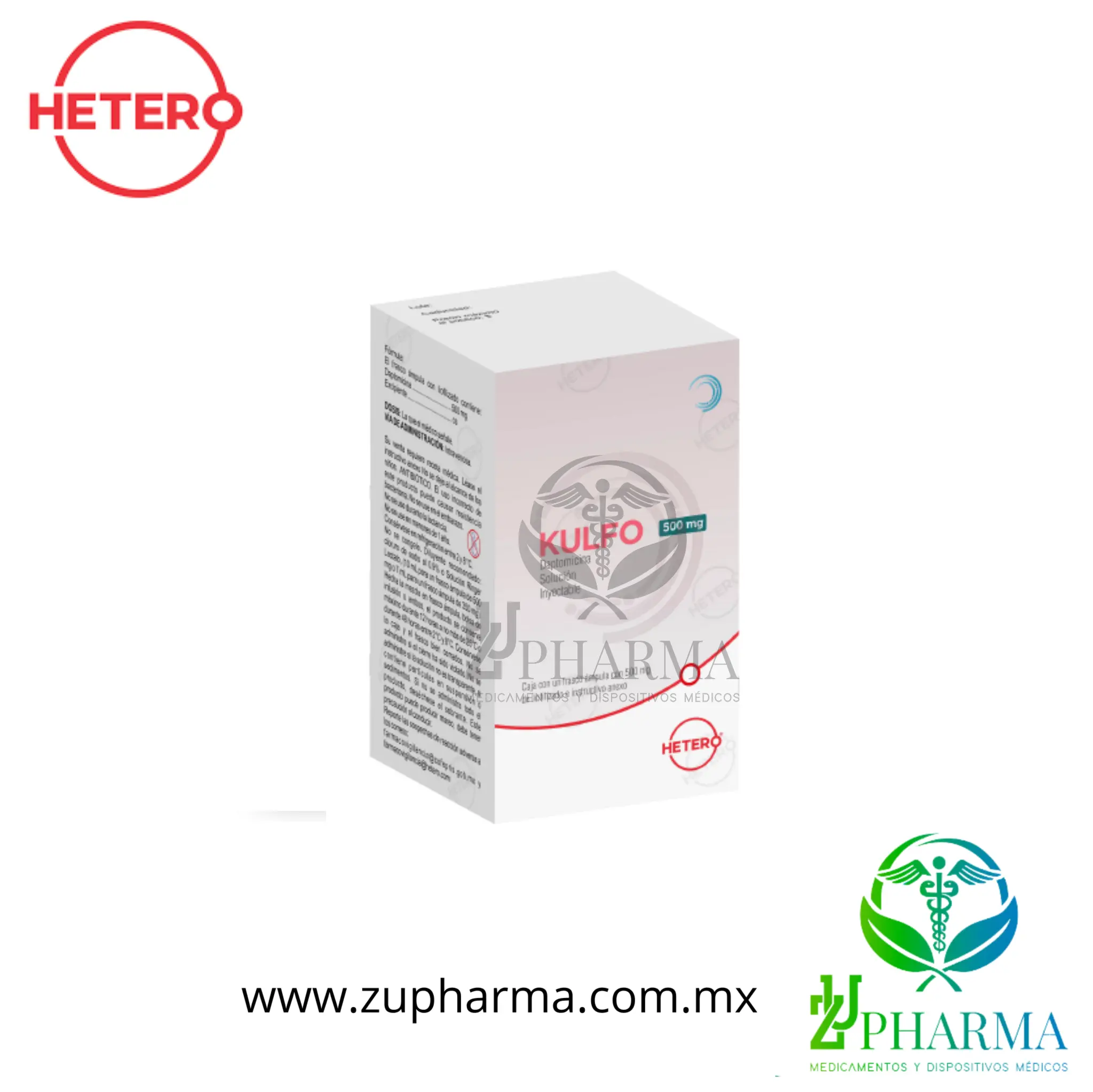 KULFO (Daptomicina) - Solución Inyectable 500 mg
