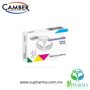 Lacosamida 50 mg Caja con 14 Tabletas - Camber