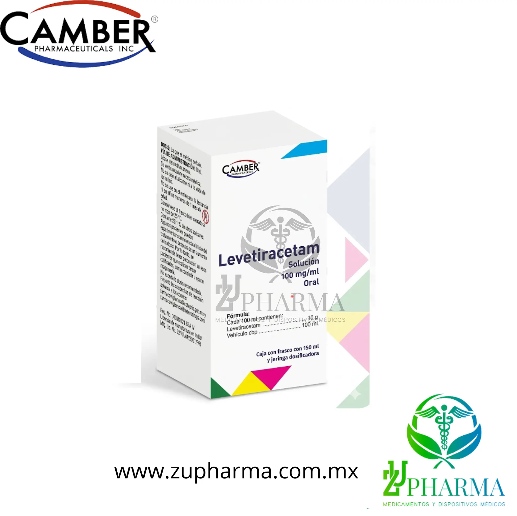 Levetiracetam - Solución Oral 100 mg/ml (150 ml)