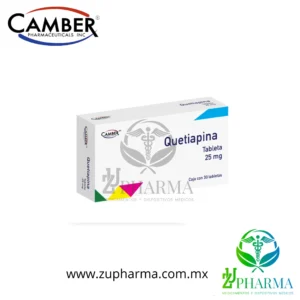 Quetiapina 25 mg Caja con 30 Tabletas - Camber