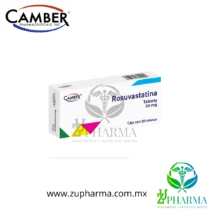 Rosuvastatina 20 mg Caja con 30 Tabletas - Camber