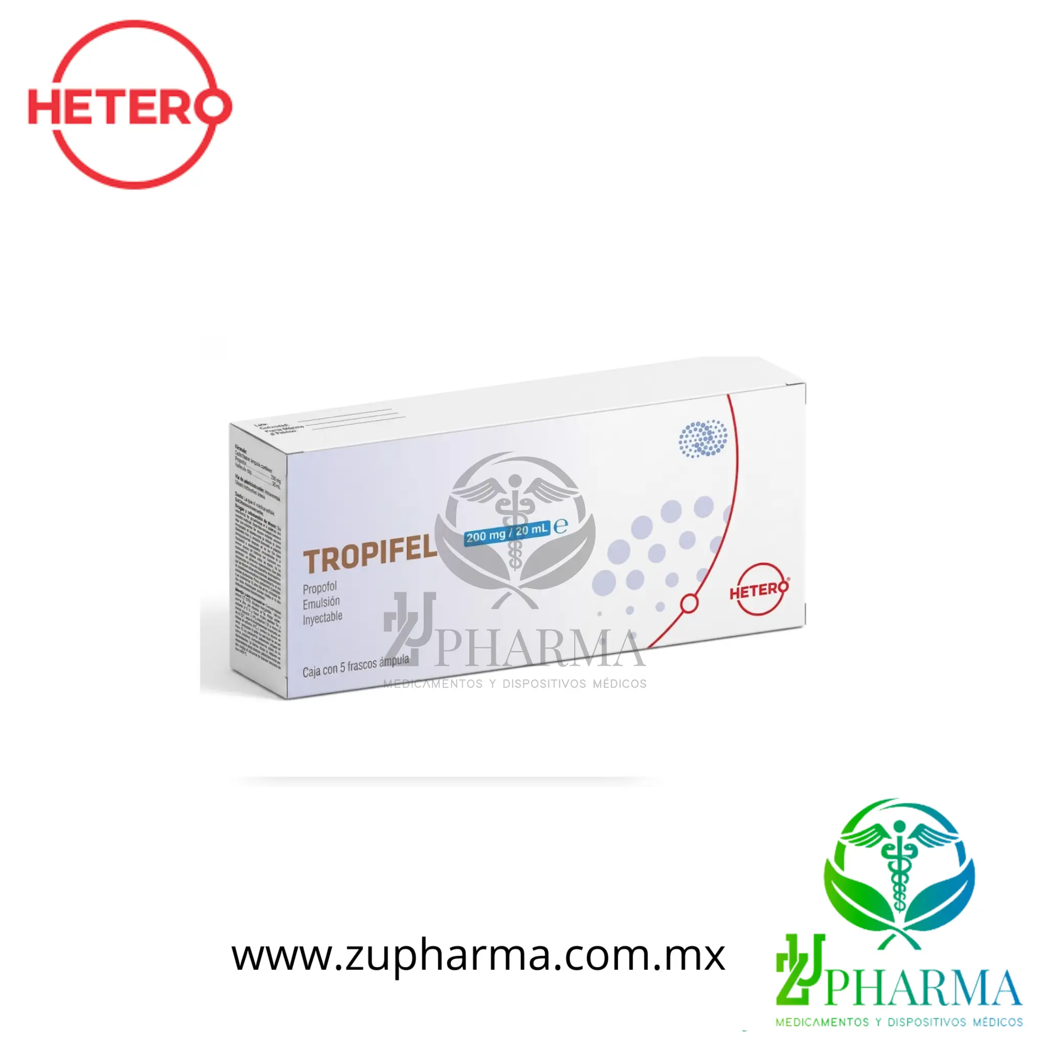 TROPIFEL (Propofol) - Emulsión Inyectable 200 mg / 20 mL