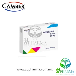 Valaciclovir 500 mg Caja con 10 Tabletas Orales - Camber