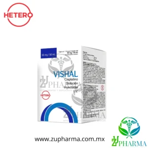 Vishal Cisplatino 50 mg / 50 mL Caja con 1 Frasco Ámpula - Hetero