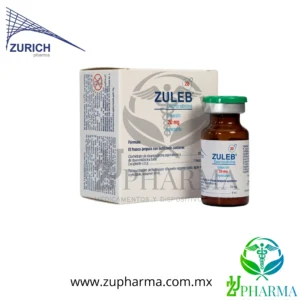 Zuleb Daunorubicina 20 mg Caja con Frasco Ámpula