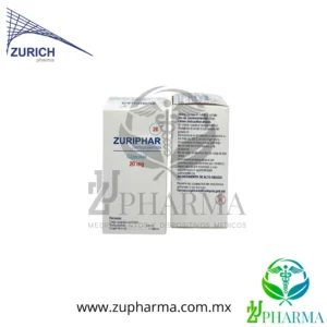 Zuriphar Temozolomida 20 mg Caja con Cápsulas