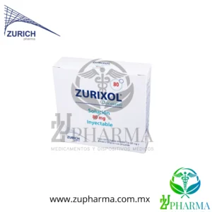 Zurixol Docetaxel 80 mg Caja con Frasco Ámpula y Diluyente