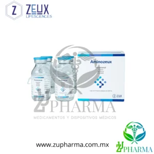 Aminozeux Paracetamol 1 g / 100 mL Solución Inyectable Caja con 4 Frascos
