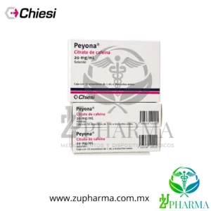 Peyona Citrato de Cafeína 20 mg/mL Solución Inyectable Caja con 10 Ampolletas - Chiesi