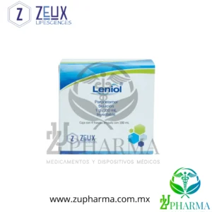 Leniol Paracetamol 1 g / 100 mL Solución Inyectable Caja con 4 Frascos