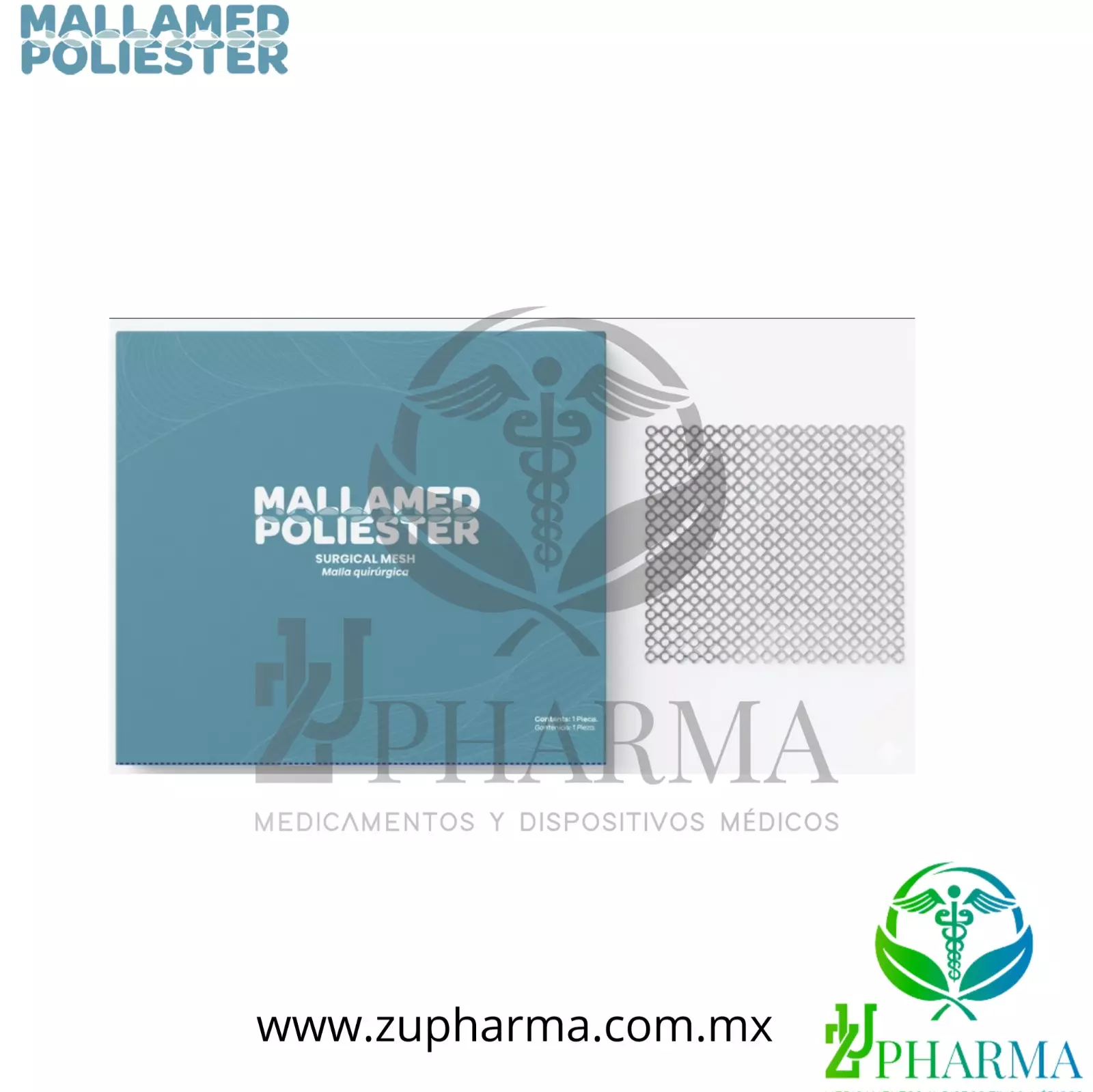 Malla Quirúrgica Sintética de Poliéster - MallaMed Poliéster