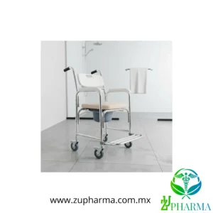 Silla Cómodo para Baño y Ducha 3 en 1 con Ruedas