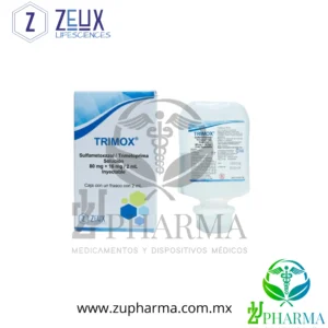 Trimox Sulfametoxazol / Trimetoprima Solución Inyectable Caja con Frasco - Zeux Lifesciences