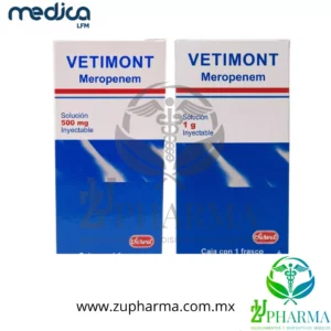 Vetimont Meropenem 500 mg y 1 g Solución Inyectable - Laboratorios Servet